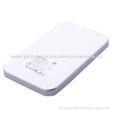 Dual-USB Port Li-polymer Battery Cell Mobile Power Bank with 8,000mAh Capacity